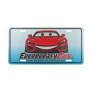 Eeeeeeeasy Cars Smiling Red Sports Car Vanity License Plate