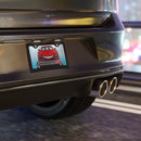 Eeeeeeeasy Cars Smiling Red Sports Car Vanity License Plate