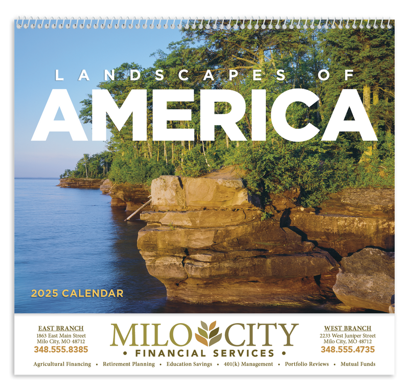 Landscapes of America - Spiral Calendars