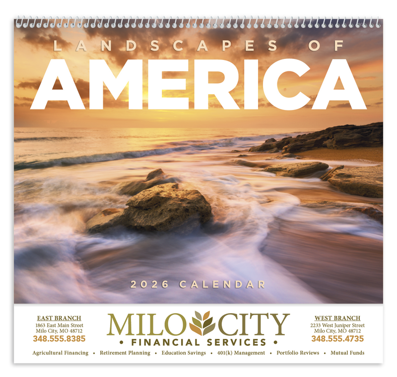 Landscapes of America - Spiral Calendars