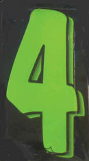 Vinyl Numbers Green Black 11 1/2' tall