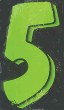 Vinyl Numbers Green Black 11 1/2' tall