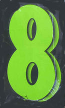 Vinyl Numbers Green Black 11 1/2' tall