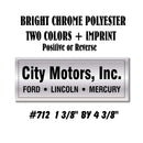 Dealer Decklid Decal