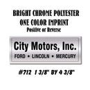 Dealer Decklid Decal