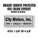 Dealer Decklid Decal