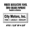 Dealer Decklid Decal