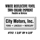 Dealer Decklid Decal