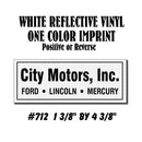 Dealer Decklid Decal