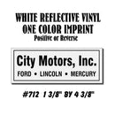 Dealer Decklid Decal