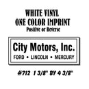 Dealer Decklid Decal