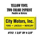 Dealer Decklid Decal