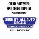 Dealer Decklid Decal