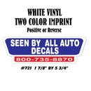 Dealer Decklid Decal