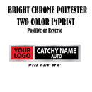 Dealer Decklid Decal