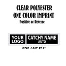 Dealer Decklid Decal
