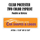 Dealer Decklid Decal