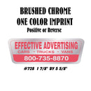 Dealer Decklid Decal