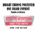 Dealer Decklid Decal