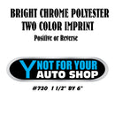 Dealer Decklid Decal