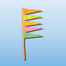 Florescent plastic cloth Antenna Pennants