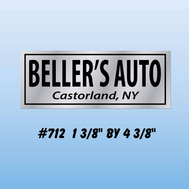 Dealer Decklid Decal
