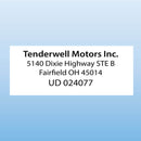 Self-Inking Rubber Stamps - Choice of Imprint Color/Size