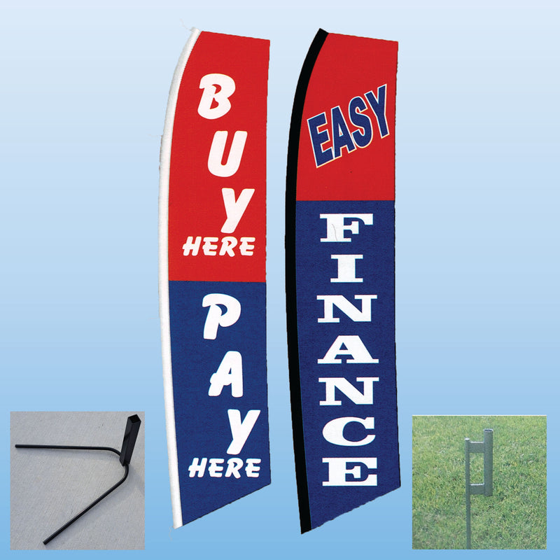 BUY HERE PAY HERE/EASY FINANCE - SWOOPER FLAGS BUNDLE