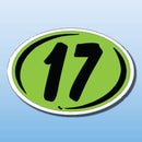 Vinyl Highlights Year Decals 2 Digit 5 color scemes