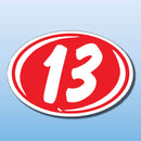 Vinyl Highlights Year Decals 2 Digit 5 color scemes