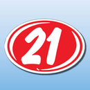 Vinyl Highlights Year Decals 2 Digit 5 color scemes