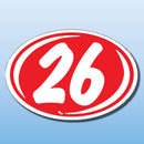 Vinyl Highlights Year Decals 2 Digit 5 color scemes