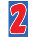 Vinyl Numbers 7 1/2" tall Red, White, Blue