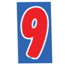 Vinyl Numbers 7 1/2" tall Red, White, Blue