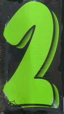 Vinyl Numbers Green Black 11 1/2' tall