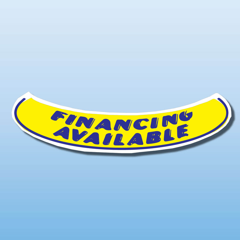 Signs Vinyl Arch Slogans FINANCING AVAILABLE (Smile) Discontinued (SALE)