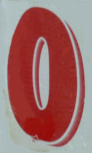 Vinyl Numbers 7 1/2" tall Red White9