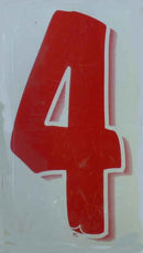 Vinyl Numbers 7 1/2" tall Red White9