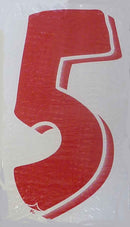 Vinyl Numbers 7 1/2" tall Red White9