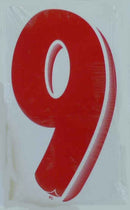 Vinyl Numbers 7 1/2" tall Red White9
