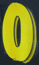 Vinyl Numbers 7 1/2" tall Yellow Black