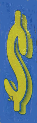 Vinyl Numbers 7 1/2" tall Blue Yellow