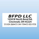 Self-Inking Rubber Stamps - Choice of Imprint Color/Size