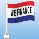 Slogans and Checkered Single-pane Clip-On Flags