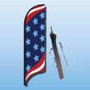 FEATHER FLAGS "STREET TALKER"  STARS & STRIPES
