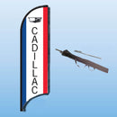 FEATHER FLAGS "STREET TALKER"  VERTICAL RED, WHITE, BLUE