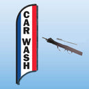 FEATHER FLAGS "STREET TALKER"  VERTICAL RED, WHITE, BLUE