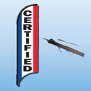FEATHER FLAGS "STREET TALKER"  VERTICAL RED, WHITE, BLUE