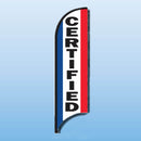 FEATHER FLAGS "STREET TALKER"  VERTICAL RED, WHITE, BLUE