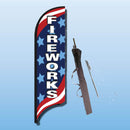 FEATHER FLAGS "STREET TALKER"  STARS & STRIPES